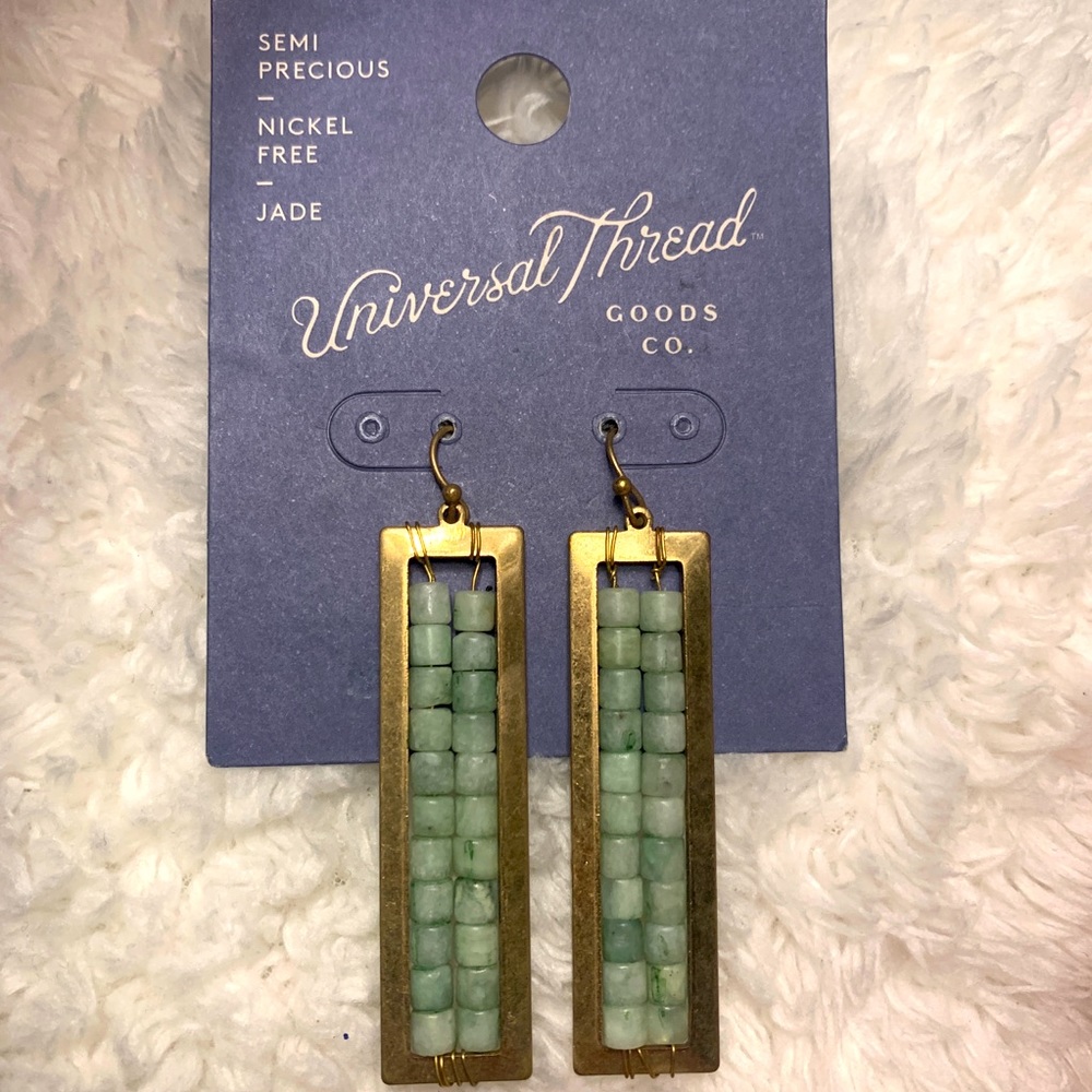 Jade earrings